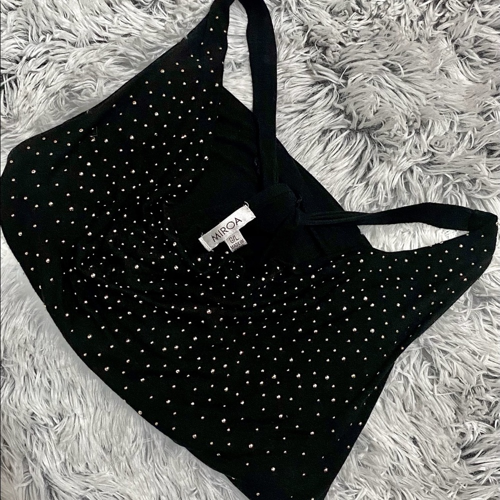 Super cute MIROA black tank top!